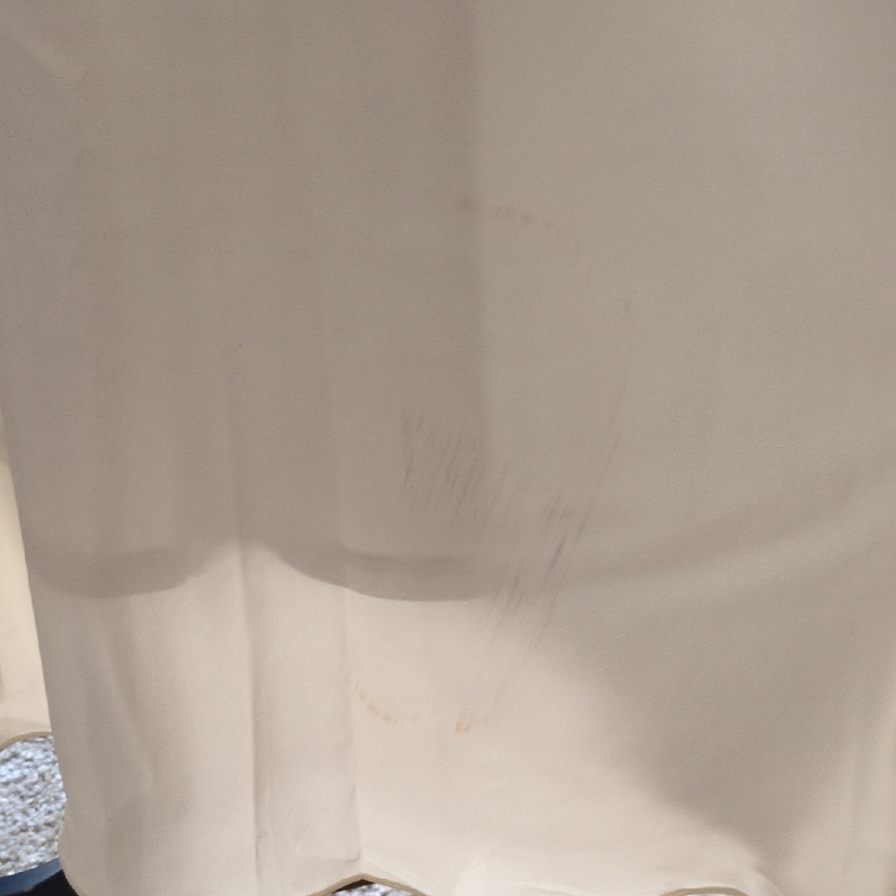 Baltic Born Poppy Satin Midi Dress Ivory Tie Front Med **SMALL SPOT ON BOTTOM - Picture 12 of 13